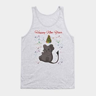 Degu Happy New Year Tank Top